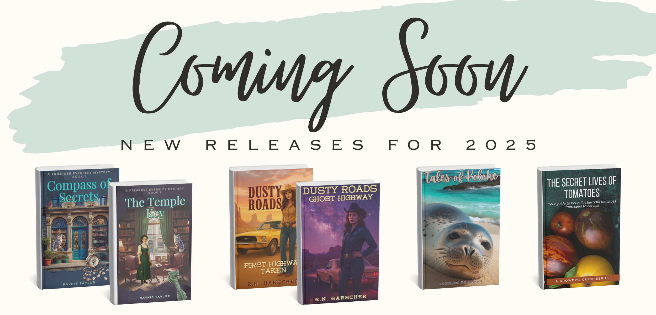New book releases coming in 2025 published by RLA publishing Covers of new release books that are coming soon